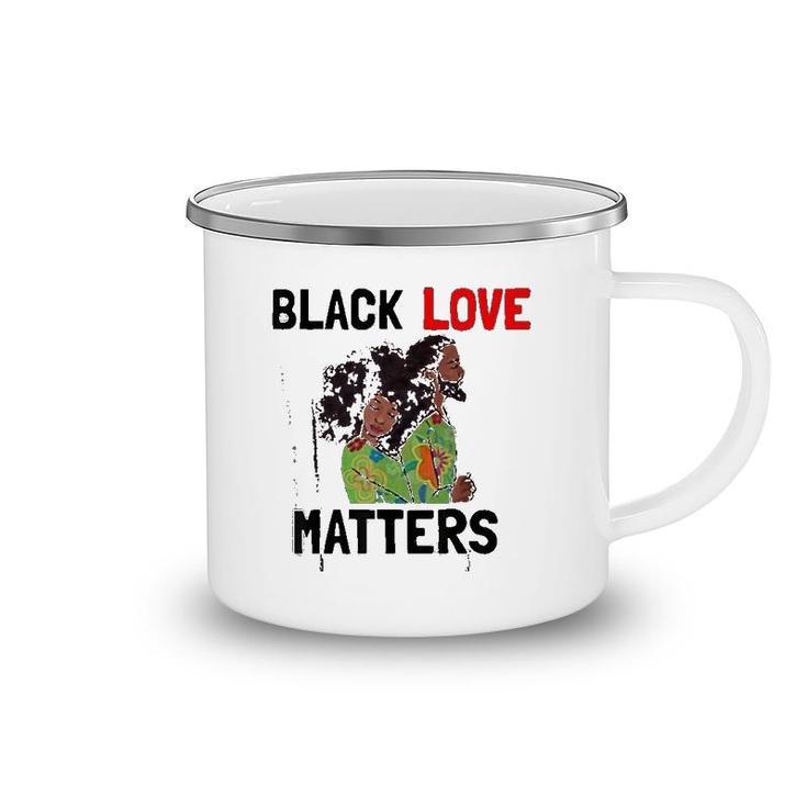 Black Love Matters Afrocentric Camping Mug