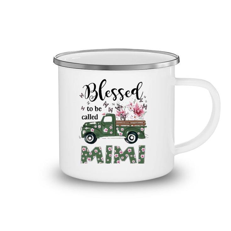 Blessed Mimi Truck Flower Mother's Day Camping Mug