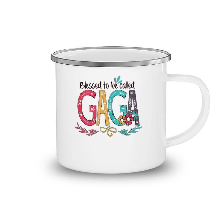 Blessed To Be Called Gaga Colorful Mother's Day Gift Camping Mug