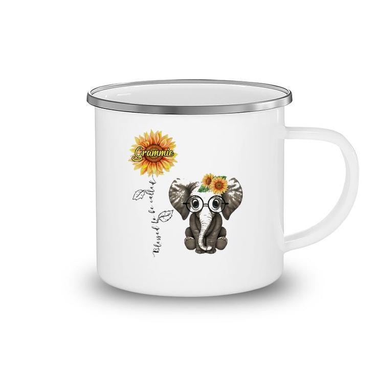 Blessed To Be Called Grammie Hippie Elephant Mother's Day Camping Mug