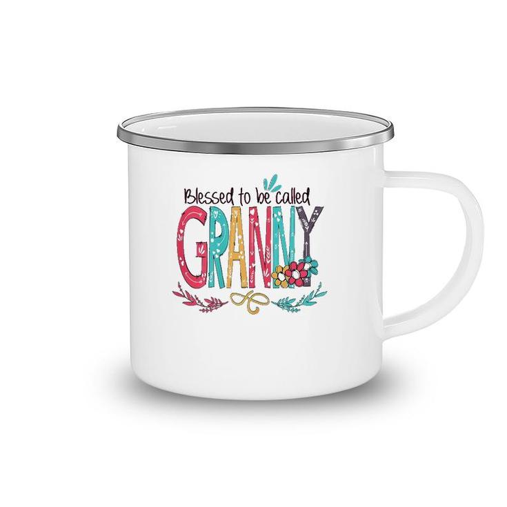 Blessed To Be Called Granny Flower Mother's Day 2022 Ver2 Camping Mug