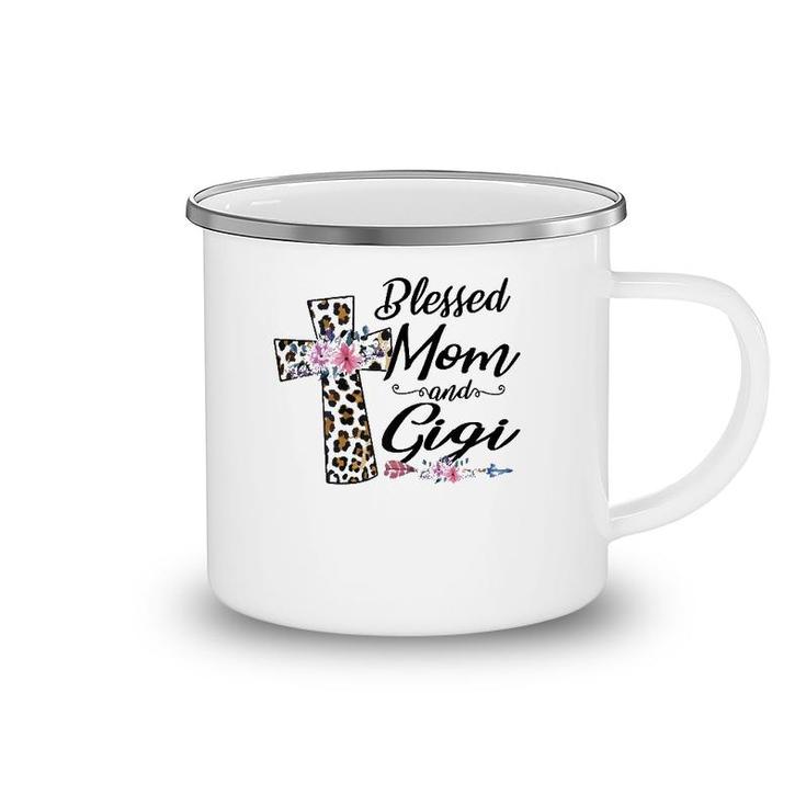 Blessed To Be Called Mom And Gigi Floral Mother's Day Camping Mug