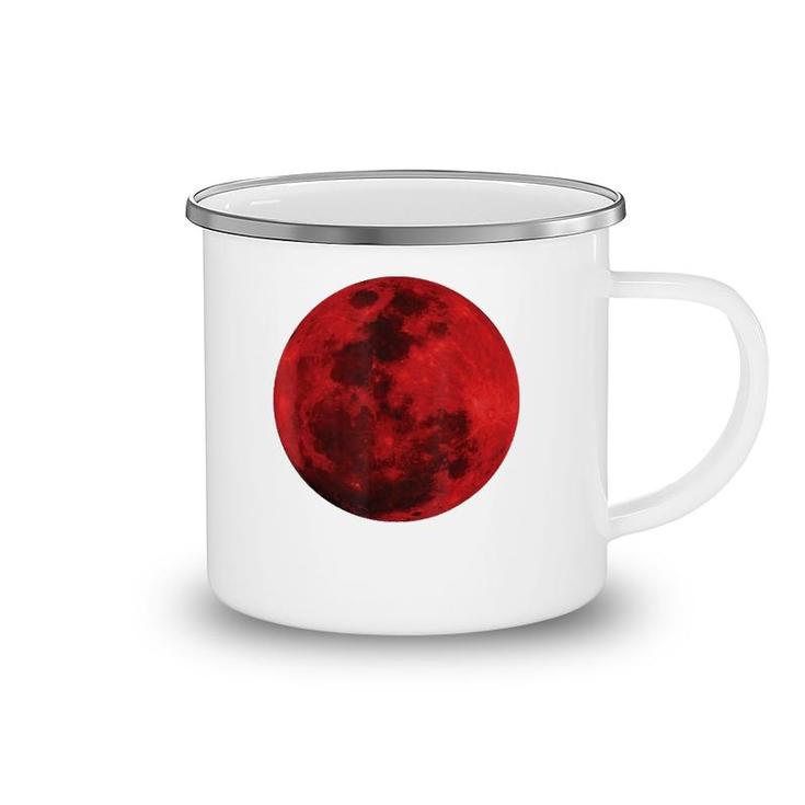 Blood Red Full Moon Space Gift Camping Mug