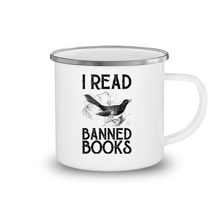 Book Lover's Vintage I Read Banned Books Reading Lovers Camping Mug