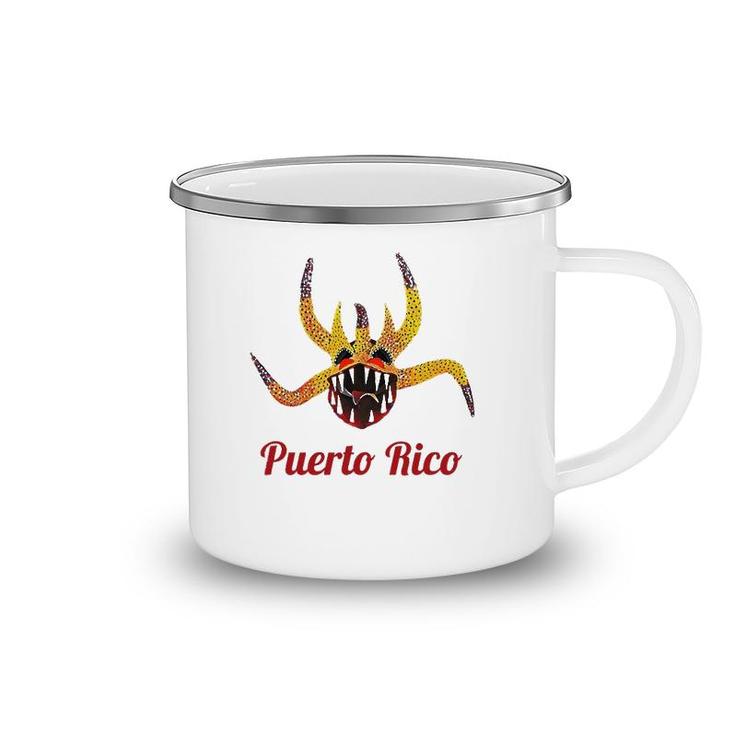 Boricua Puerto Rico Salsa Plena Vejigante Fiesta Patronales Camping Mug