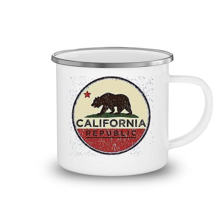 California State Flag Republic Los Angeles Bear Camping Mug
