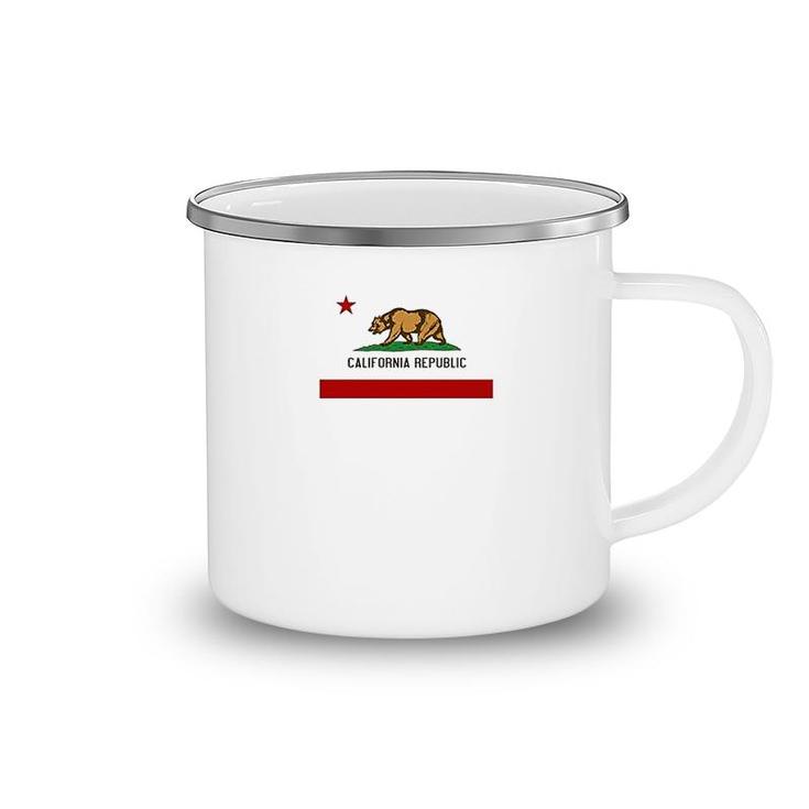 California State Flag Republic Los Angeles Bear Camping Mug