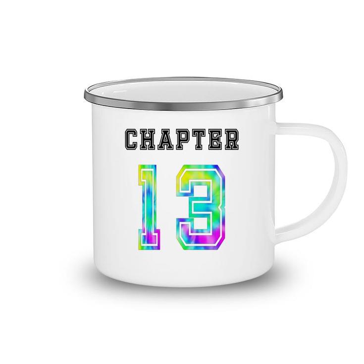 Chapter 13 Tie Dye 13Th Birthday 13 Number Camping Mug