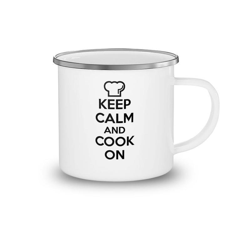 Chef Keep Calm And Cook On Camping Mug