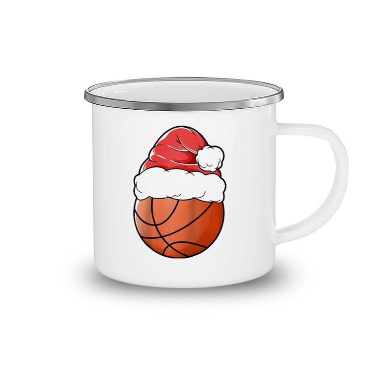 Christmas Basketballer Sport Xmas Christmas Basketball Raglan Baseball Tee Camping Mug