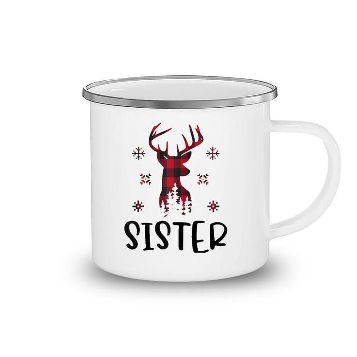 Christmas Family Clothing Deer Sister Raglan Baseball Tee Camping Mug
