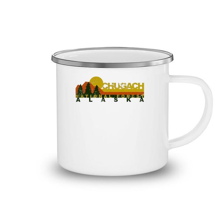 Chugach National Forest Vintage Retro Camping Mug