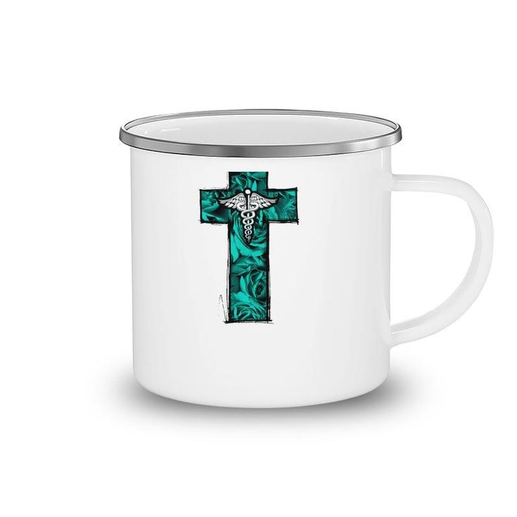 Cna Nurse Rn Medical Cross Christian Jesus Camping Mug