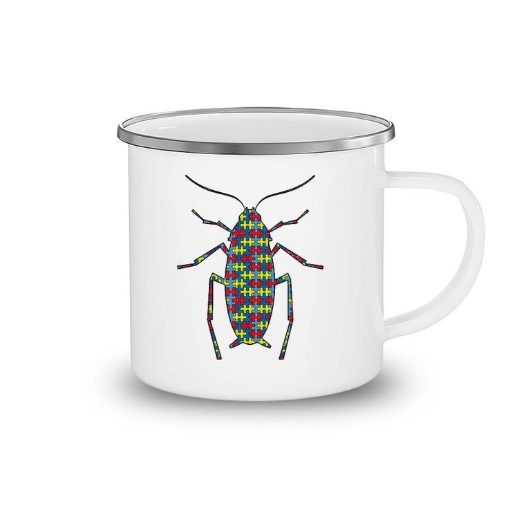 Cockroach Autism Awareness Kids Termite Puzzle Day Mom Gift Camping Mug