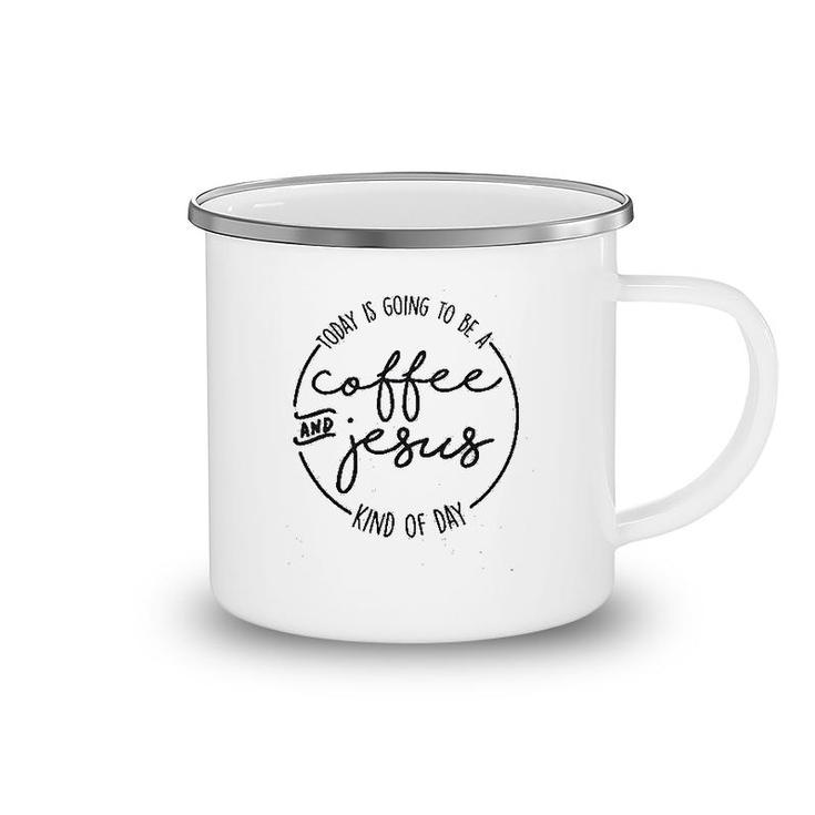 Coffee And Jesus Cute Religious Easter Camping Mug