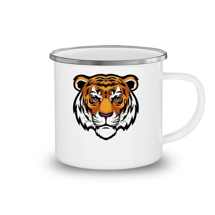 Cool Bengal Tiger Looking Straight Birthday New Year Camping Mug