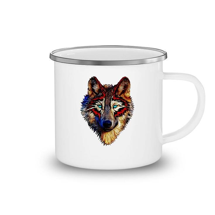 Cool Wolf Camping Mug