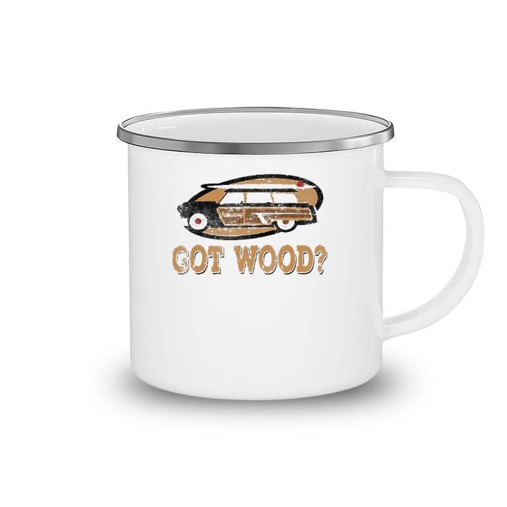 Cool Woody Wagon Hot Rod Surfer Camping Mug