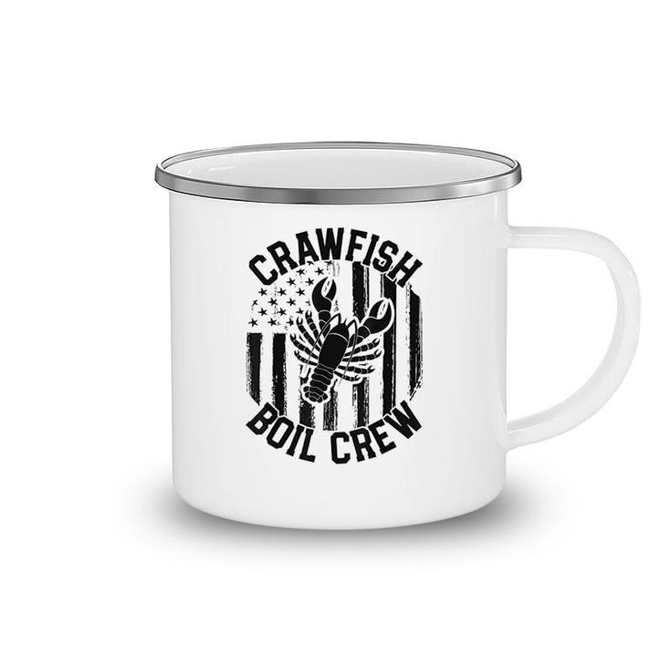 Crawfish Boil Crew Funny Cajun Camping Mug