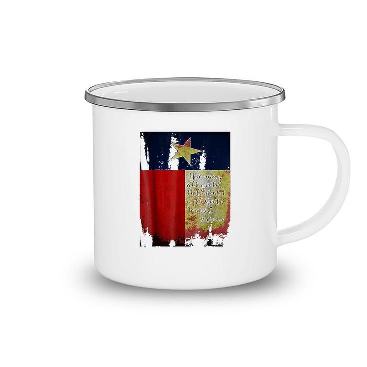 Crockett Texas Flag Camping Mug