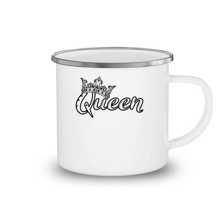 Crown Me Font Queen Gift Camping Mug