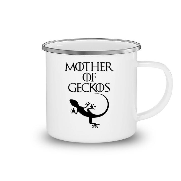Cute & Unique Black Mother Of Gecko Camping Mug