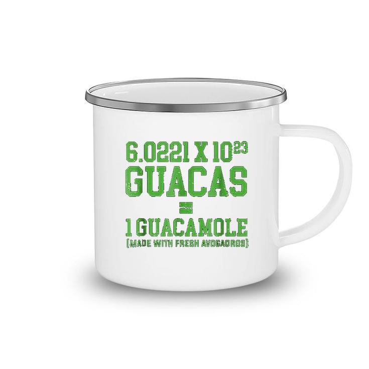 Cute Avocado  Avogadros Number Guacamole Camping Mug