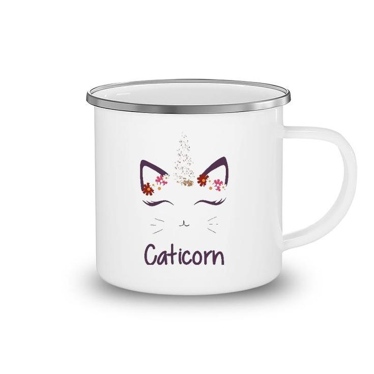 Cute Caticorn Cat Unicorn Gifts For Lover Magical Creature Camping Mug