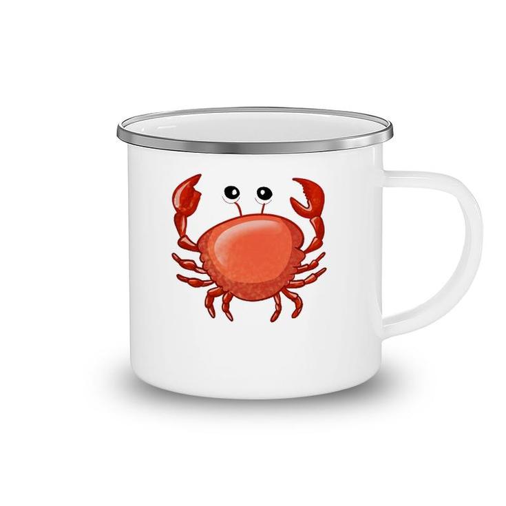 Cute Crab For Kids Ocean Animal Sea Creature Funny Crabs Camping Mug