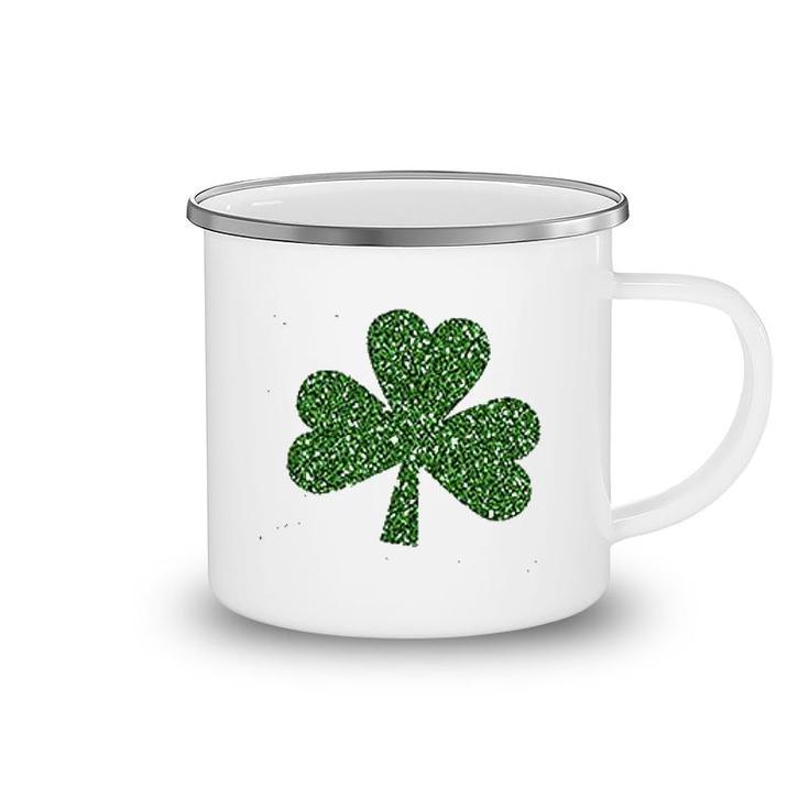 Cute Graphic Irish Shamrock Holiday Camping Mug