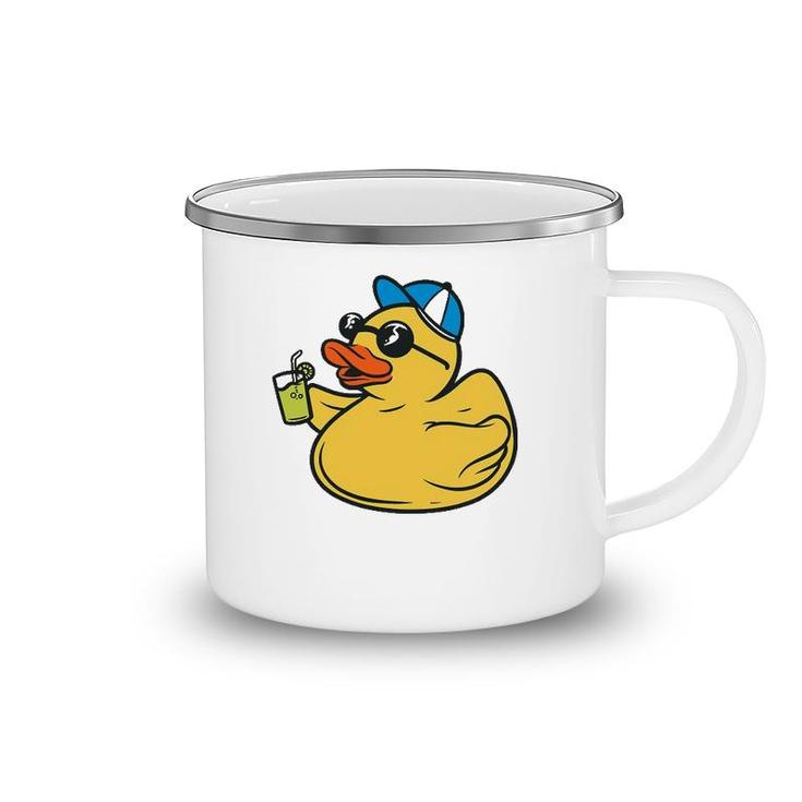 Cute Rubber Ducky Sunglasses Summer Party Duck Toy Kids Camping Mug