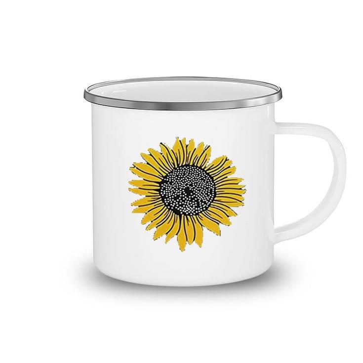Cute Sunflowers Print Camping Mug