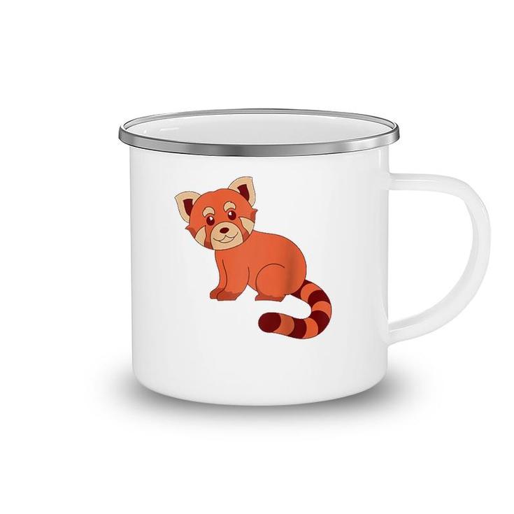 Cute Wildlife Forest Animal Lover Chinese Red Panda Raglan Baseball Tee Camping Mug