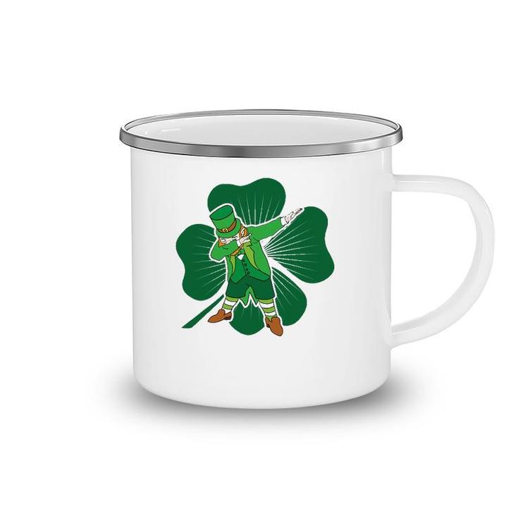Dabbing Leprechaun Irish Dab St Patricks Day Tee Camping Mug