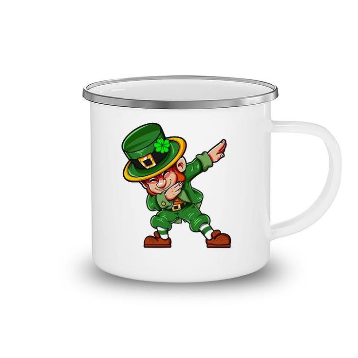 Dabbing Leprechaun St Patrick's Day Irish Saint Patricks Day Camping Mug