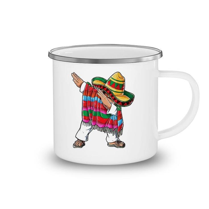 Dabbing Mexican Poncho Cinco De Mayo Boys Men Sombrero Dab Tank Top Camping Mug