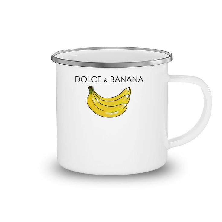 Dolce And Banana Funny Graphic Fruit Vegan Veggie Healthy Camping Mug