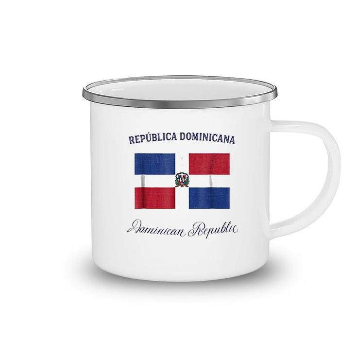 Dominican Republic Flag Camping Mug