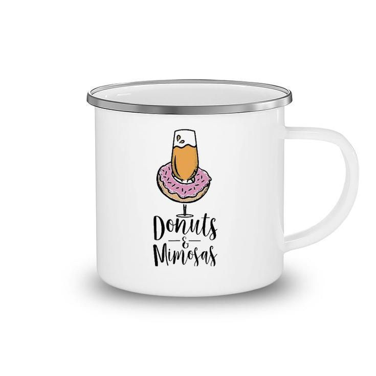 Donuts & Mimosas Brunch Tee  For Men Women Mothers Cute Camping Mug