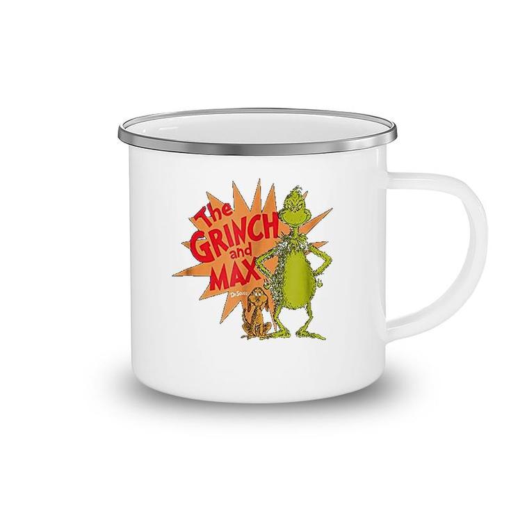 Dr Seuss Grinch And Max Burst Camping Mug