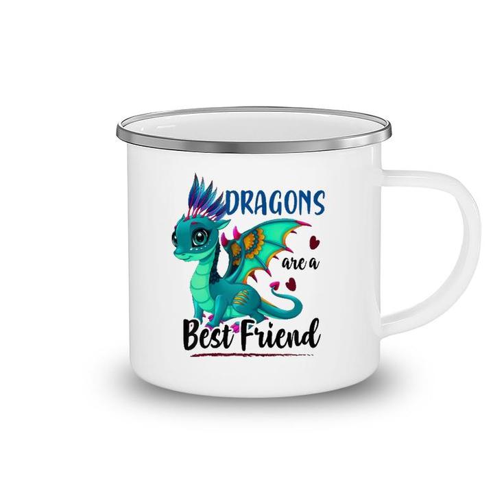 Dragons Are A Best Friend Girl's Women Dragons Lover Cute Camping Mug