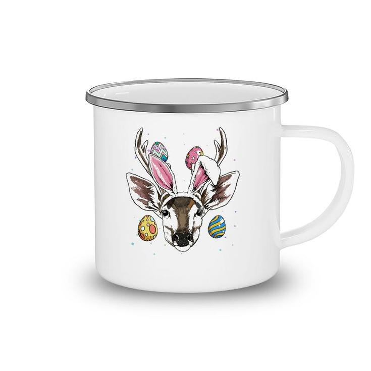 Easter Bunny Deer Funny Easter Deer Gifts Camping Mug