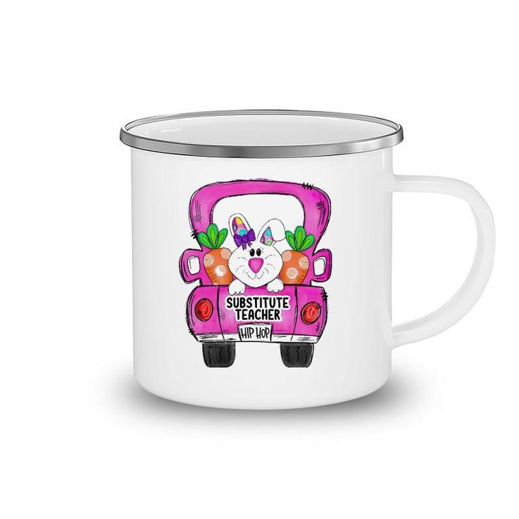 Easter Bunny Truck Substitute Teacher Squad Camping Mug