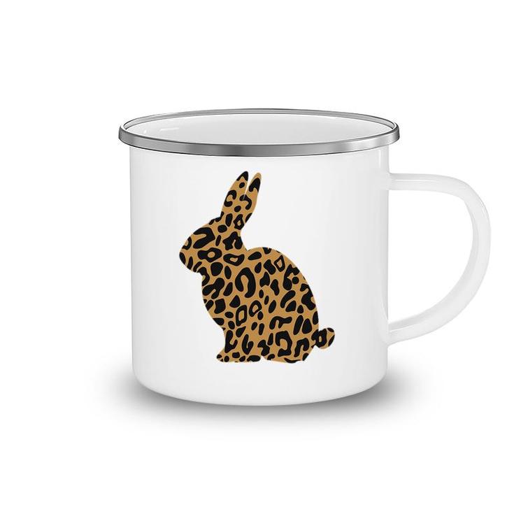 Easter Leopard Funny Rabbit Camping Mug