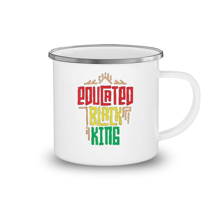 Educated Black King Camping Mug