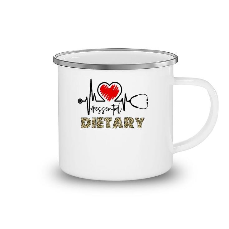 Essential Dietary Heartbeat Dietary Nurse Gift Camping Mug