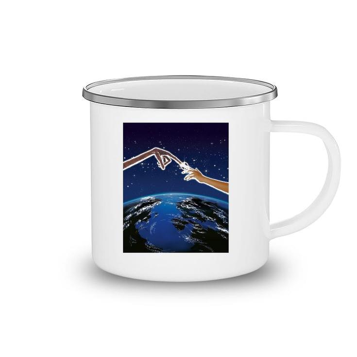 ET Light Up Finger Touch Space View Graphic Camping Mug