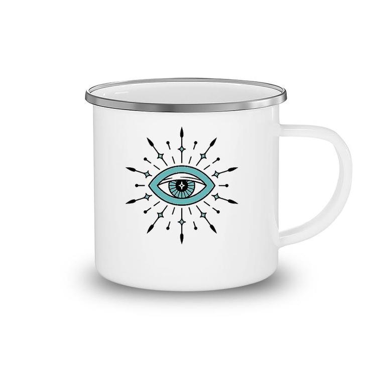Evil Eye Protection Talisman Symbol Camping Mug