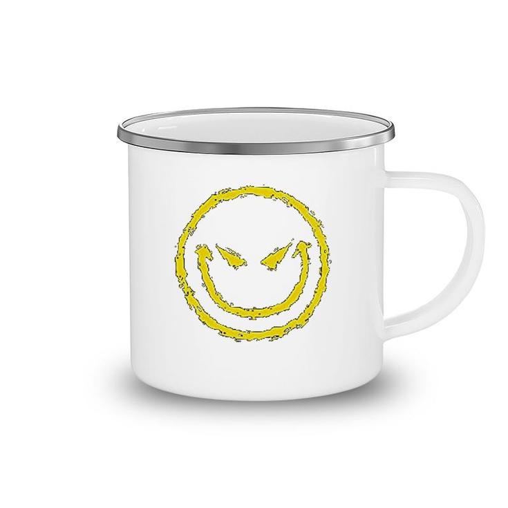 Evil Smile Face Graphic Camping Mug