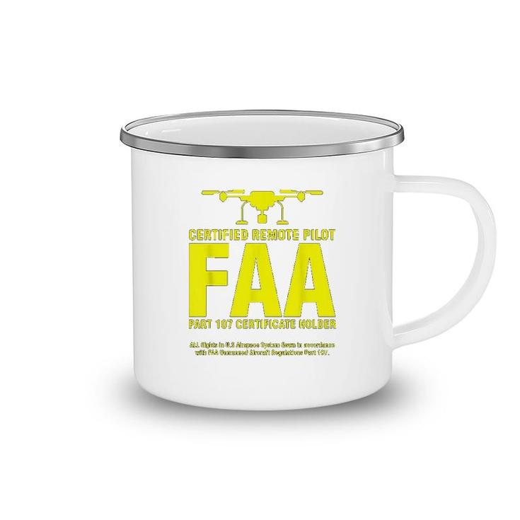 Faa Certified Drone Pilot Funny Gift For Remote Pilots Camping Mug